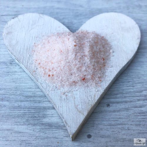 Himalayan pink fine-grained rock salt has a slightly sweet taste.