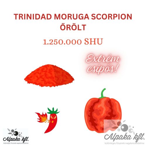 Chili - Trinidad Moruga Scorpion- őrölt EXTRÉM CSÍPŐS